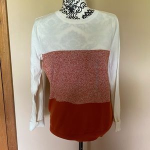 Kim Rogers S Cable Rust Block Sweater
